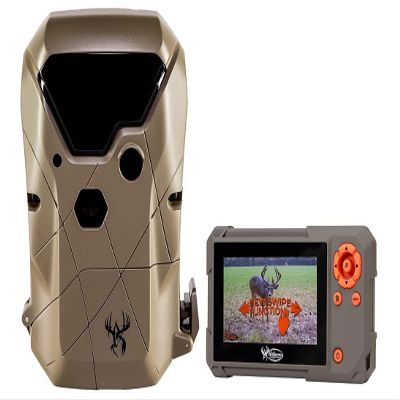 Wildgame Innovations Kicker Lightsout 18MP Trail Camera and Trail Pad Image Viewer Combo