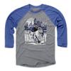 500 LEVEL Andrei Vasilevskiy 3/4 Sleeve T-Shirt (Baseball Tee, XXX-Large, Royal/Heather Gray) - Andrei Vasilevskiy Tampa Bay Player Skyline WHT view 1