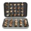 Joyzan Fly Fishing Flies, Fly Fish Lure Kit Accessory Flyfishing Gear Floating Same Lures Dry Insect Set Box Lakes Rivers Reservoirs Nymphs Streams Sinking Salmon Realstic Trouts Emerger 40Pcs view 2