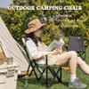 Camping Chair Lounge Chair Portable Aluminum Alloy Outdoor Fishing Chair, Easy to Store Foldable Beach Chair, Heavy Duty Compact Camping Chair, Load Bearing 260lb view 3