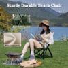 Camping Chair Lounge Chair Portable Aluminum Alloy Outdoor Fishing Chair, Easy to Store Foldable Beach Chair, Heavy Duty Compact Camping Chair, Load Bearing 260lb view 4