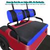 10L0L Golf Cart Seat Covers for Yamaha G2 G8 G9 G16 G19 G22 & Club Car DS Pre-2000 EZGO Marathon, Front Seat Cover, Washable Breathable Polyester Mesh Cloth, Warm in Winter & Cool in Summer view 3