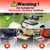 10L0L Golf Cart Seat Covers for Yamaha G2 G8 G9 G16 G19 G22 & Club Car DS Pre-2000 EZGO Marathon, Front Seat Cover, Washable Breathable Polyester Mesh Cloth, Warm in Winter & Cool in Summer view 4