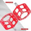 BONMIXC Bike Pedals Wide Platform Grippy Bicycle Pedals Sturdy MTB Pedals Sealed Bearing Metal 9/16 inch Red view 2
