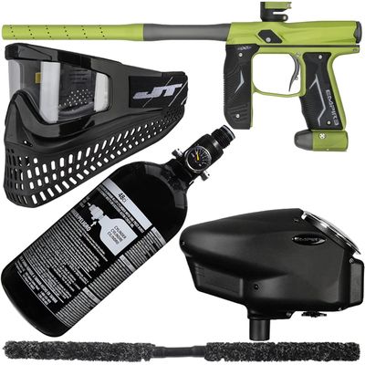 Action Village Empire Axe 2.0 Super Paintball Gun Package Kit (Dust Green/Dust Grey)