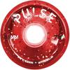 ATOM WHEELS - Outdoor Quad Roller Wheels 78A - Pulse - 65x37 Red Glitter - 8pk view 1