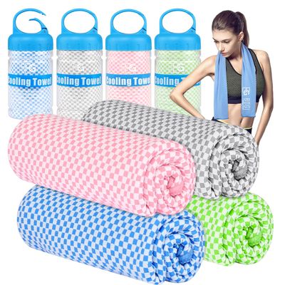 BOGI 4 Pack Cooling Towel, Cooling Towels for Neck and Face-40"x12"- Ice Towel for Instant Cooling, Soft Breathable Chilly Towel, Stay Cool for Yoga, Sport, Gym, Camping & More Activities (BGGPink4)