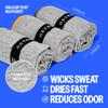 Acteon New Microfiber Quick Dry Gym Towel, Silver ION Odor-Free Mega Absorbent Fiber, Fast Drying, Men & Women Small Workout Gear for Body Sweat, Beach, Working Out, Camping, Travel Towel view 4