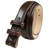 24/29 Genuine Full-Grain Cowhide Leather Dress Belt Strap with Snaps, Fits 1"(25mm) Wdie Buckle (Smooth Brown, 38) view 1