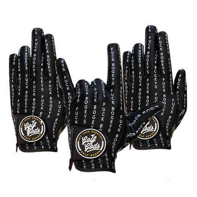 Golf Gods - Golf Glove 'Fuck Bogeys' 3 Pack (Large - Right)