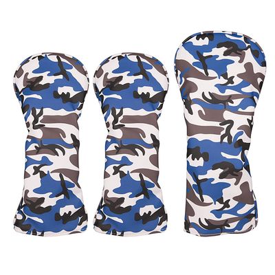 Golf Builder 3pcs/Set Blue Camouflage Golf Club Driver Fairway Wood Head Cover Camou 1 3 5 Wood Covers