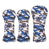 Golf Builder 3pcs/Set Blue Camouflage Golf Club Driver Fairway Wood Head Cover Camou 1 3 5 Wood Covers view 1