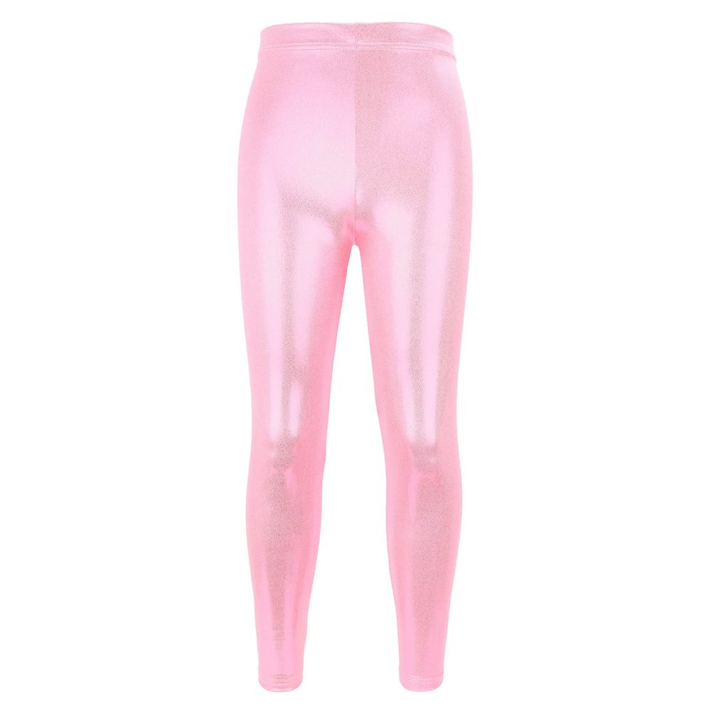 Toddler Girls Dance Bike Short Breathable Playgrounds Gymnastics Glitter Ballet Pants Cute Girl Pants (Pink, 3-4 Years)