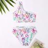 Mommy and Me Swimsuits Family Matching Swimsuit for Mom and Daughter Bathing Suits for Girls Toddler Kids Teen Women Swimwear Suit Bikini Set One Piece Monokini Outfit Colorful Pink Floral 5-6X view 2