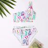 Mommy and Me Swimsuits Family Matching Swimsuit for Mom and Daughter Bathing Suits for Girls Toddler Kids Teen Women Swimwear Suit Bikini Set One Piece Monokini Outfit Colorful Pink Floral 5-6X view 3