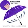 Baraida Golf Umbrella Large 62/68/72 Inch, Extra Large Oversize Double Canopy Vented Windproof Waterproof Umbrella, Automatic Open Golf Umbrella for Men and Women and Family.(62 Inch,Purple) view 4