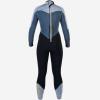 Aqualung Women's Aquaflex Dive Wetsuit - 4-Way Stretch Neoprene Full Suit w/Semi-Dry Back Zipper & Powertex Knee Protection, Black/Dark Gray, X-Large, 5mm view 2