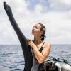 Aqualung Women's Aquaflex Dive Wetsuit - 4-Way Stretch Neoprene Full Suit w/Semi-Dry Back Zipper & Powertex Knee Protection, Black/Dark Gray, X-Large, 5mm view 4