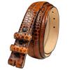 24/29 Genuine Full-Grain Cowhide Leather Dress Belt Strap with Snaps, Fits 1"(25mm) Wdie Buckle (Alligator Tan, 48) view 1