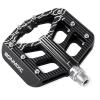 BONMIXC Bike Pedals 9/16 Adult Large Platform Mountain Bike Pedals Sealed Bearing Flat Sturdy Bicycle Pedals Black view 1