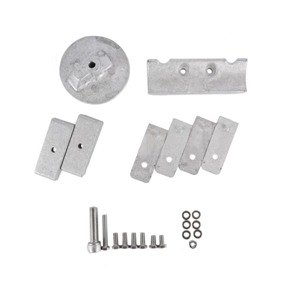 Alloy anode 880653 892227 826134 762145 Kit for mercury outboard engine verado 6 CYL outboard (Zinc alloy)