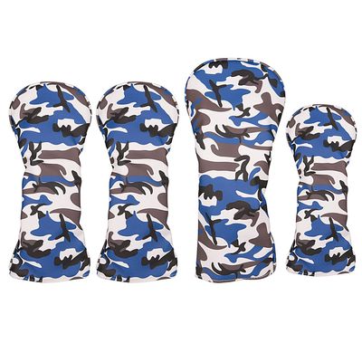 Golf Builder 4pcs/Set Blue Camouflage Golf Club Driver Fairway Wood Hybrid Head Covers Camou 1 3 5 UT Covers