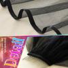 HEREAD Black Bride Wedding Veil Short 2 Tiers Waist Length Bridal Tulle Halloween Veil Hair Accessories with Comb and Ribbon Edge view 3