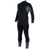 Aqualung Men's AquaFlex Dive Wetsuit - Flexible 4-Way Stretch Neoprene Full Suit w/Powertex Knee Protection for Scuba Diving, Black, Large, 7mm