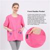 Post Surgery Shirt Mastectomy Recovery Shirt with Rehab Postoperative Shirt Hidden Drain Pockets Port Access for Breast Reconstruction(Blue) view 4