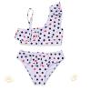 AnFeng Girls Bikinis Toddler Dot Beachwear Baby Kids Polka Swimwear Bikini Girls Two Piece Swimsuit Girls Swimwear (White, 3-4 Years) view 4