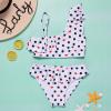 AnFeng Girls Bikinis Toddler Dot Beachwear Baby Kids Polka Swimwear Bikini Girls Two Piece Swimsuit Girls Swimwear (White, 5-6 Years) view 2