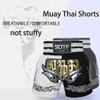 Boxing Shorts for Women Training MMA Shorts for Men BJJ Muay Thai Shorts Men Fight (TQ7, XL Waist 28.4") view 3