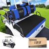 10L0L Golf Cart Front Rear Seat Covers for Yamaha G2 G8 G9 G11 G14 G16 G19 G22, Club Car DS pre-2000, Tomberlin Emerge, Made w/ 3D Air Mesh Polyester Fabric Breathable Washable -Blue view 1