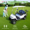 10L0L Golf Cart Front Rear Seat Covers for Yamaha G2 G8 G9 G11 G14 G16 G19 G22, Club Car DS pre-2000, Tomberlin Emerge, Made w/ 3D Air Mesh Polyester Fabric Breathable Washable -Blue view 2