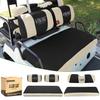 10L0L Golf Cart Front Rear Seat Covers for Yamaha G2 G8 G9 G11 G14 G16 G19 G22, Club Car DS pre-2000, Tomberlin Emerge, Made w/ 3D Air Mesh Polyester Fabric Breathable Washable -Black view 1