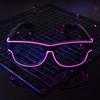 Ainiv Wireless Light Up Glasses 3 Flash Modes LED Luminous Glasses Neon Party Glasses Rave Glasses Glow in the Dark for Parties, DJ, EDM, 80s, Halloween, Christmas, Festival, Carnival, Birthday view 3