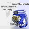 Boxing Shorts for Women Training MMA Shorts for Men BJJ Muay Thai Shorts Men Fight (TQ6, L Waist 26.8") view 3
