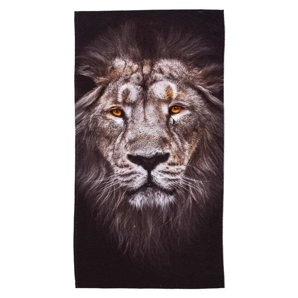 Northwest Classics Beach Towel, 30" x 60", Lion Face Design