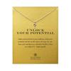 Yocoyee Minimalist Simple Tiny Key Pendant Necklace for Women Unlock Your Potential Inspire Lucky Necklace with Meaning Card-Silver view 1
