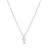 Yocoyee Minimalist Simple Tiny Key Pendant Necklace for Women Unlock Your Potential Inspire Lucky Necklace with Meaning Card-Silver view 2