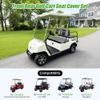 10L0L Golf Cart Front Rear Seat Covers for Yamaha G2 G8 G9 G11 G14 G16 G19 G22, Club Car DS pre-2000, Tomberlin Emerge, Made w/ 3D Air Mesh Polyester Fabric Breathable Washable -Grey view 4