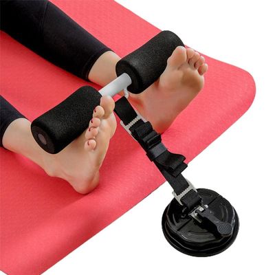 CeFurisy Nordic Hamstring Strap, Portable Exercise Equipment with Suction Cup Adjustable Doorway Sit Up Soft Padded Handles Partner for Spanish Squats, Sit-Up