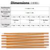 JEELAD Tent Pole Aluminium Rod Replacement Tent Pole Supporting Rod Awning Poles Kit for Outdoor Camping Hiking (A - Tent Poles - Gold, 13.25 ft) view 2