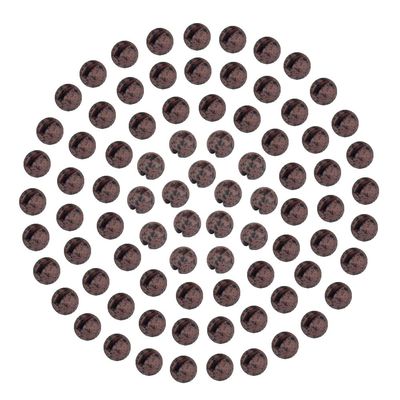 MUUNN 200pcs Tungsten Slotted Beads for Fly Tying, Sink Deeper and Faster 12 Colors/13 Sizes Slotted Tungsten Beads Fly Tying Beads Head Fly Tying Materials(Mottled Brown,2.8mm)
