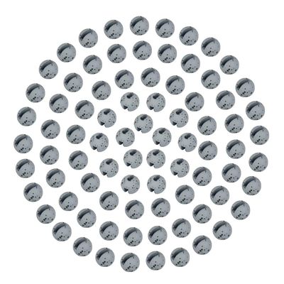 MUUNN 200pcs Tungsten Slotted Beads for Fly Tying, Sink Deeper and Faster 12 Colors/13 Sizes Slotted Tungsten Beads Fly Tying Beads Head Fly Tying Materials(Mottled Gray,2.8mm)