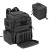 DSLEAF Tactical Pistol Backpack with 3 Pistol Cases for 6 Handguns, Gun Backpack with 13x Magazine Slots for Shooting and Hunting view 1