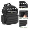 DSLEAF Tactical Pistol Backpack with 3 Pistol Cases for 6 Handguns, Gun Backpack with 13x Magazine Slots for Shooting and Hunting view 3
