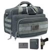 DBTAC Gun Range Bags Deluxe Middle Size | Tactical 2~4 Pistol Shooting Range Duffle Bag with Lockable Zipper for Handguns and Ammo (Arsenic Gray) view 1