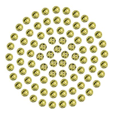 MUUNN 200pcs Tungsten Slotted Beads for Fly Tying, Sink Deeper and Faster 12 Colors/13 Sizes Slotted Tungsten Beads Fly Tying Beads Head Fly Tying Materials(Mottled Yellow,2.5mm)