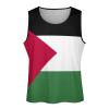 Mens Tank Tops Palestine Flag Summer Sleeveless T-Shirt Casual Quick Dry Workout Muscle Shirts Gym Workout Tanks 4XL view 1